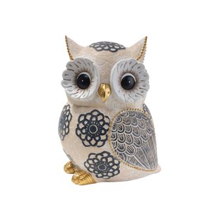 Magideal - Adorable Búho Ornamento Búho Escultura Decoración Jardín Paisaje Búho Estatua Búho Pájaros Estatuilla Para Gabinete De Oficina Hogar Regalo Para Los