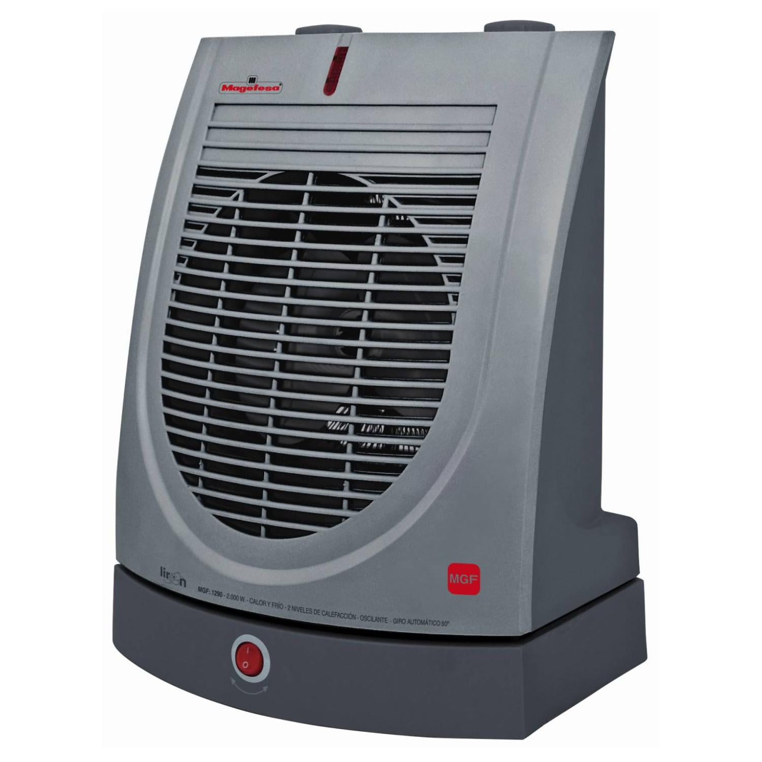 Magefesa - Calefactor Termoventilador 2000w Gris Liron Mgf-1290