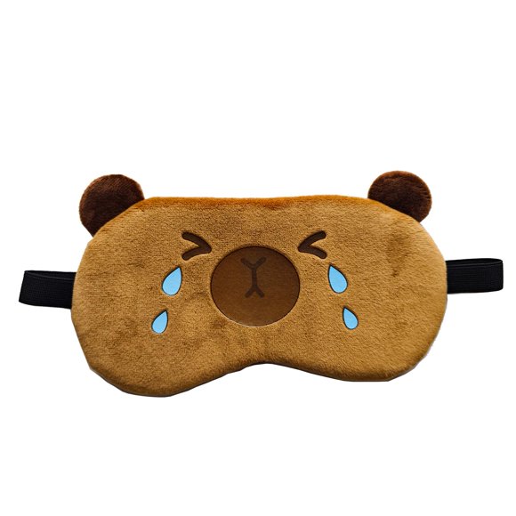 Máscara para Dormir HXINFU Capibara Adorable Suave Opaca 20x10 cm