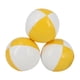 thumbnail image 2 of 3 Piezas Pelotas De Malabarismo De Payaso Fácil De Agarre Juguetes De Pelota De Lanzamiento Coloridos Para Playa Amarillo Blanco, 2 of 3
