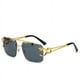 thumbnail image 3 of ENSARJOE Men's Fashionable Tinted Square Rimless Glasses - Perfect for Outdoor Activities and Protecting Your Eyes, 3 of 5