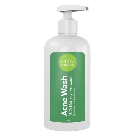 Tratamiento para el acné Skincare con peróxido de benzoilo Nixa 10%, 240 ml