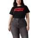 thumbnail image 1 of Camiseta Levi's Perfect Batwing negra para mujer, talla grande, 1 of 2