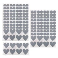 Bothyi - Paquete De 300 Etiquetas Adhesivas Para Rascar En Forma De Corazón Para Suministros De Bricolaje Regalo Gris