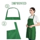 thumbnail image 2 of Delantal LOYHUANG verde 60 × 70 cm (pack de 6) con bolsillos, 2 of 8