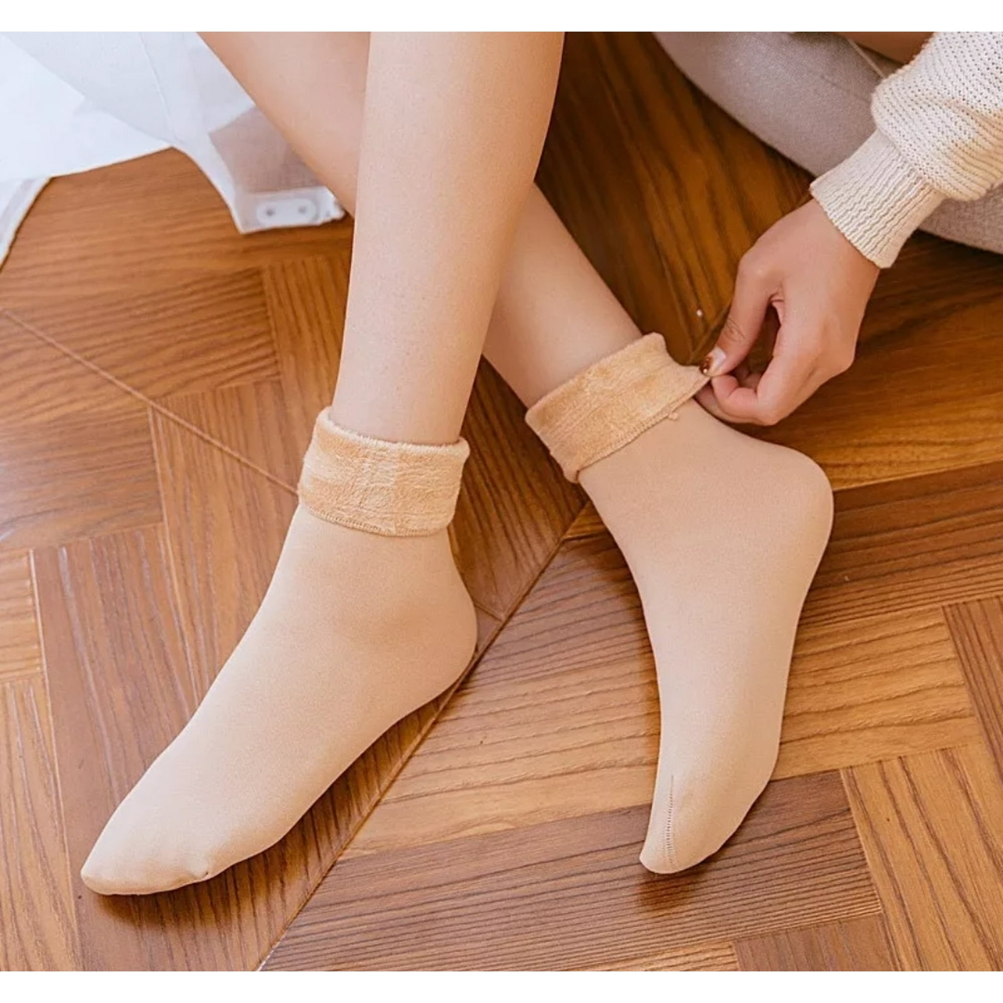Belinda - Pack 10 Calcetines Invisibles Cortos De Polar Térmicas