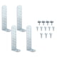 thumbnail image 1 of 8 Paquetes De Soportes De Condensador De Huracán Con Tornillos Clips De Huracán Soportes De Kit Universal De Atado Para Almohadilla De Condensador De Hormigón Y Albañilería, 1 of 3
