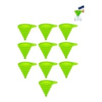 Genérico - Pack X10 Embudo Plastico Embudo De Silicona Plegable Embudo