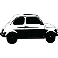 Rienda Libre Graphics - Decomural Vintage Fiat 100 Car Classic Transport Ws-16247