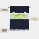 thumbnail image 5 of Set de cortinas para ventana ACHIM Darcy con filtro de luz azul marino y blanco, 5 of 6