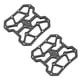 thumbnail image 5 of 1 par de adaptadores de plataforma para pedales automáticos de bicicleta de aleación de aluminio para SPD (negro), 5 of 8
