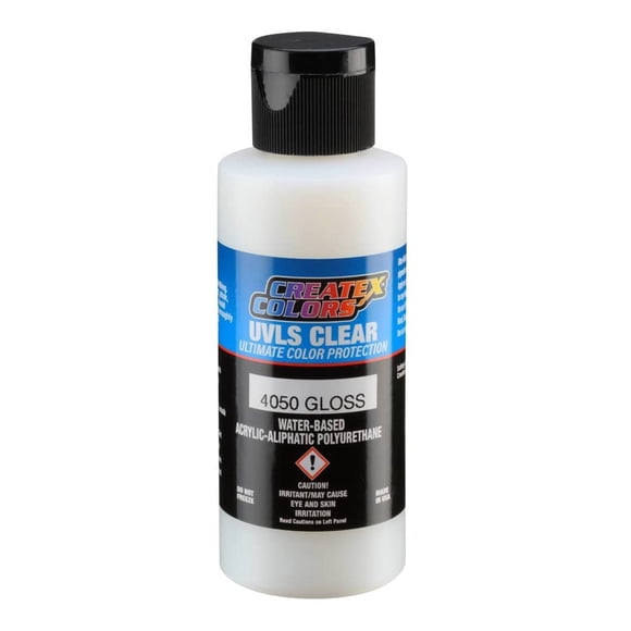 Pintura Createx UVLS Gloss Clear 60 mL para aerógrafo