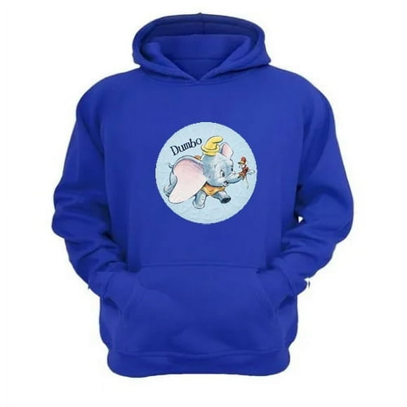 Polerón Canguro Elefante Dibujos Animados Azul Talla Xl Unisex