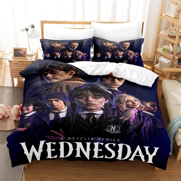 Wednesday Movie Series Home Textile Bedding Three-Piece Set
