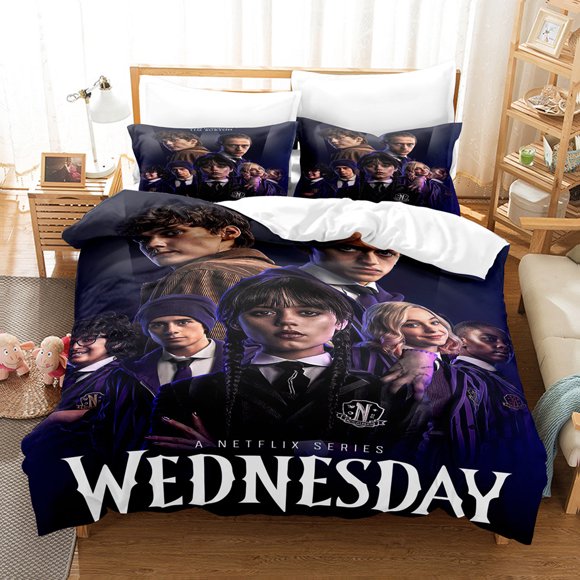 Wednesday Movie Series Home Textile Bedding Three-Piece Set