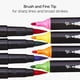 thumbnail image 3 of Plumas de pincel KINGART 48 colores con punta dual, 3 of 9
