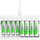 thumbnail image 1 of Cargador EBL C9010 8 bahías 4xAA 2800mAh 4xAAA 1100mAh, 1 of 3