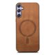 thumbnail image 3 of Magnetic Slim Case for Samsung Galaxy S25 with Camera Guard & Anti-Scratch Back Brown, 3 of 5