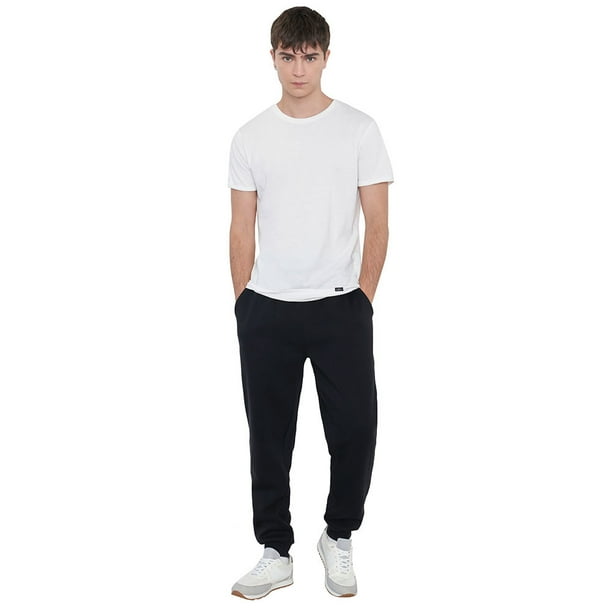 Buzo Hombre Jogger Liso Color Negro Corona