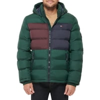 Chaqueta Tommy Hilfiger Para Hombre, Con Capucha, Color Pino Acolchado