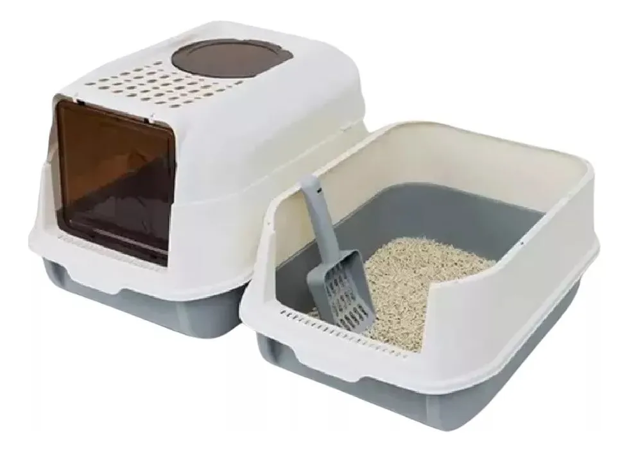Genérico - Arenero De Gatos Bandeja Sanitaria Xl Grande Cerrado