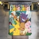 thumbnail image 1 of Comforter Set Queen Size Pokemon Set with 2 Pillowcases for All SeasonsBedding Set 3pcs for Kids Boys Girls Bedroom Decor Bed Sheets, 1 of 5