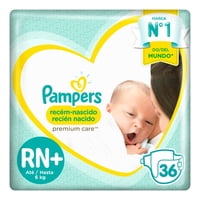 Pañales Pampers Premium Care Rn +