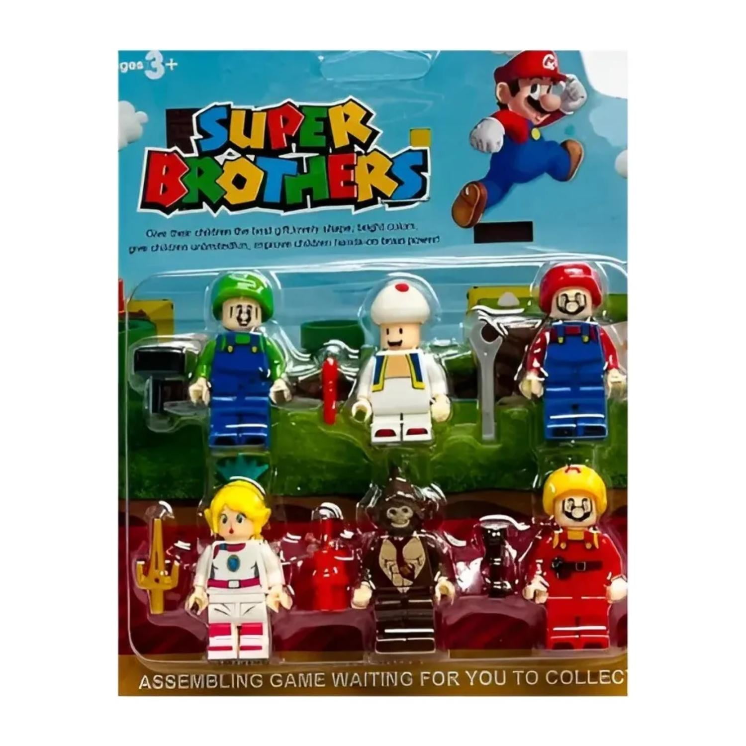 Total E-commerce - Juguete Set 6 Figuras Mario Bros Con Accesorios