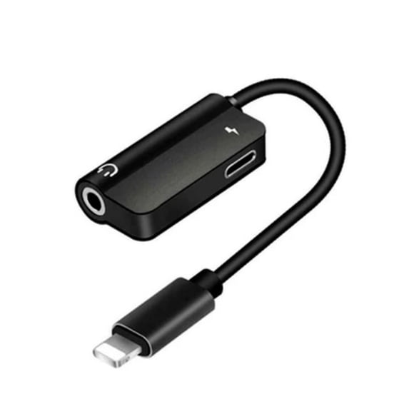Adaptador lightning y auxiliar 2 en 1