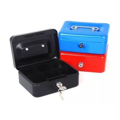 Click Ventas - Caja Metálica De Seguridad Con Llave Organizadora