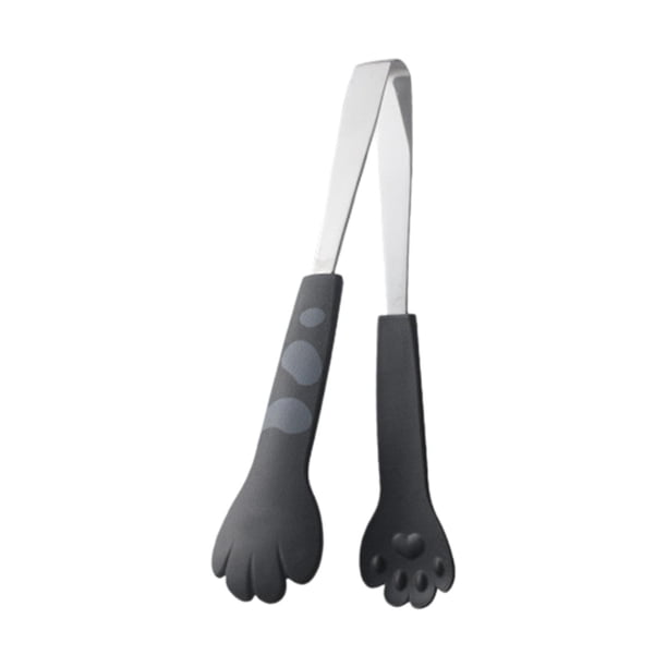 Pinzas Con Forma De Patas De Gato, Lindo Clip Para Asar Resistente Al Calor Para Hornear Panadería, Negro
