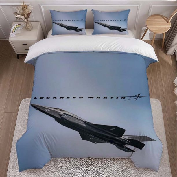 3pcss Set F35 Stealth Fighter F35 Stealth Fighter Printed Duvet Cover Set Theme Bedding 3pcss Set Duvet Cover Pillowcase Set