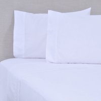 Mashini - Juego De Sábanas Bord. 180 Hilos King Puntos Blanco