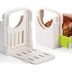 thumbnail image 1 of Rebanadora de pan plegable, cortadora de pan/asado/pan ajustable, máquina para hacer sándwiches y tostadas, cortadora de pan manual plegable y ajustable., 1 of 7