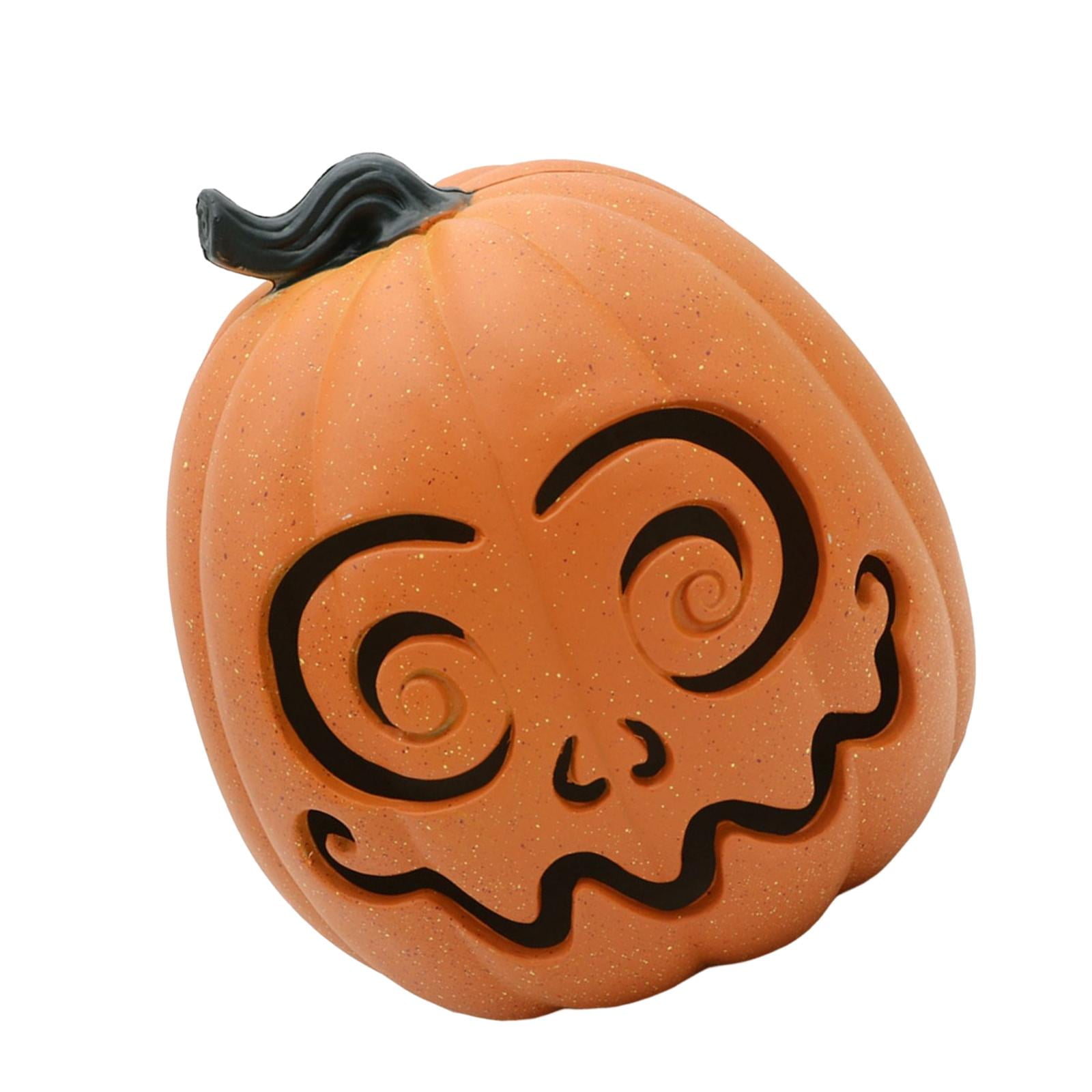 Magideal - Linterna Led De Calabaza Para Halloween, Suministros De Otoño, Accesorios De Cosecha, Adorno Para El Hogar, Centros De Mesa, Decoración De Celebración