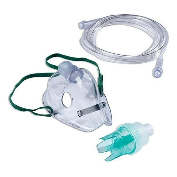 Mascarilla De Nebulizacion Adulto 1 Unidad -electromedicina azul cielo