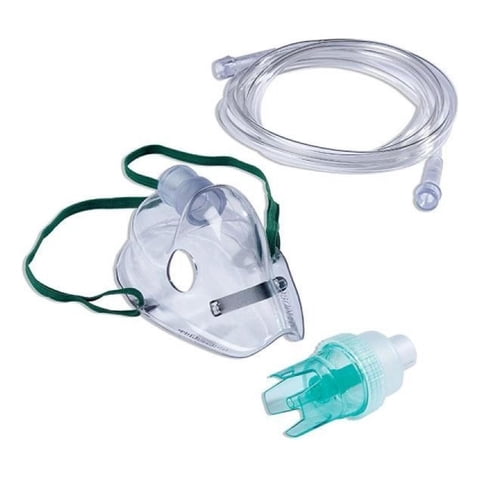 Cranberry - Mascarilla De Nebulizacion Adulto 1 Unidad -Electromedicina Azul Cielo