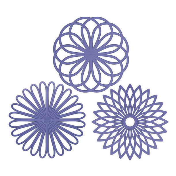 Agarraderas Para Cocina, Salvamanteles De Silicona, Agarraderas, Mantel, Tapete Multiusos Resistente Al Calor Con Diseño De Flores.