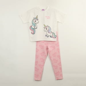 Conjunto Niña Magic Blanco Unicornio
