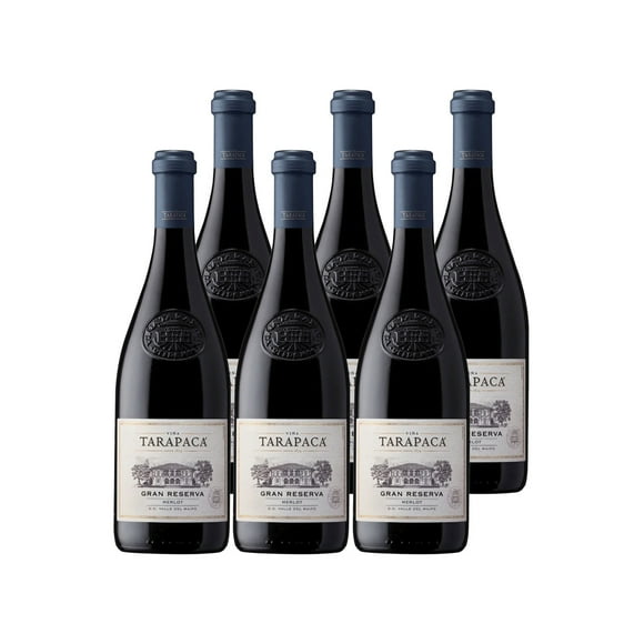 6x Vino Tarapacá Gran Reserva Merlot 750cc