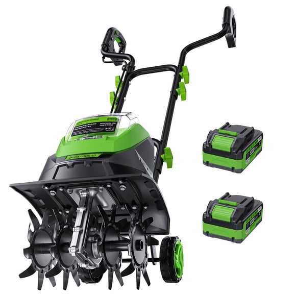 Cultivador etoolab 40V inalámbrico, ancho 36 cm, profundidad 22 cm