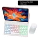 thumbnail image 4 of Teclado Bluetooth inalámbrico retroiluminado para Tab M10 Plus P11 Pro Funda protectora con teclado Bluetooth, 4 of 5