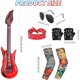 thumbnail image 2 of Disfraz Rockstar Infantil de 7 Piezas con Guitarra Inflable, 2 of 3