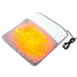 Aventura Store - Calentador De Pies Eléctrico Ultra Suave Usb Gris