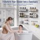 thumbnail image 3 of Repisa zeawec pack de 8 gris oscuro adhesiva para baño, 3 of 8
