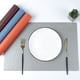 thumbnail image 1 of Juego de 4 Manteles Individuales Firefly Hope Cuero Sintético Estilo B Plateado 45 x 30 cm, 1 of 5