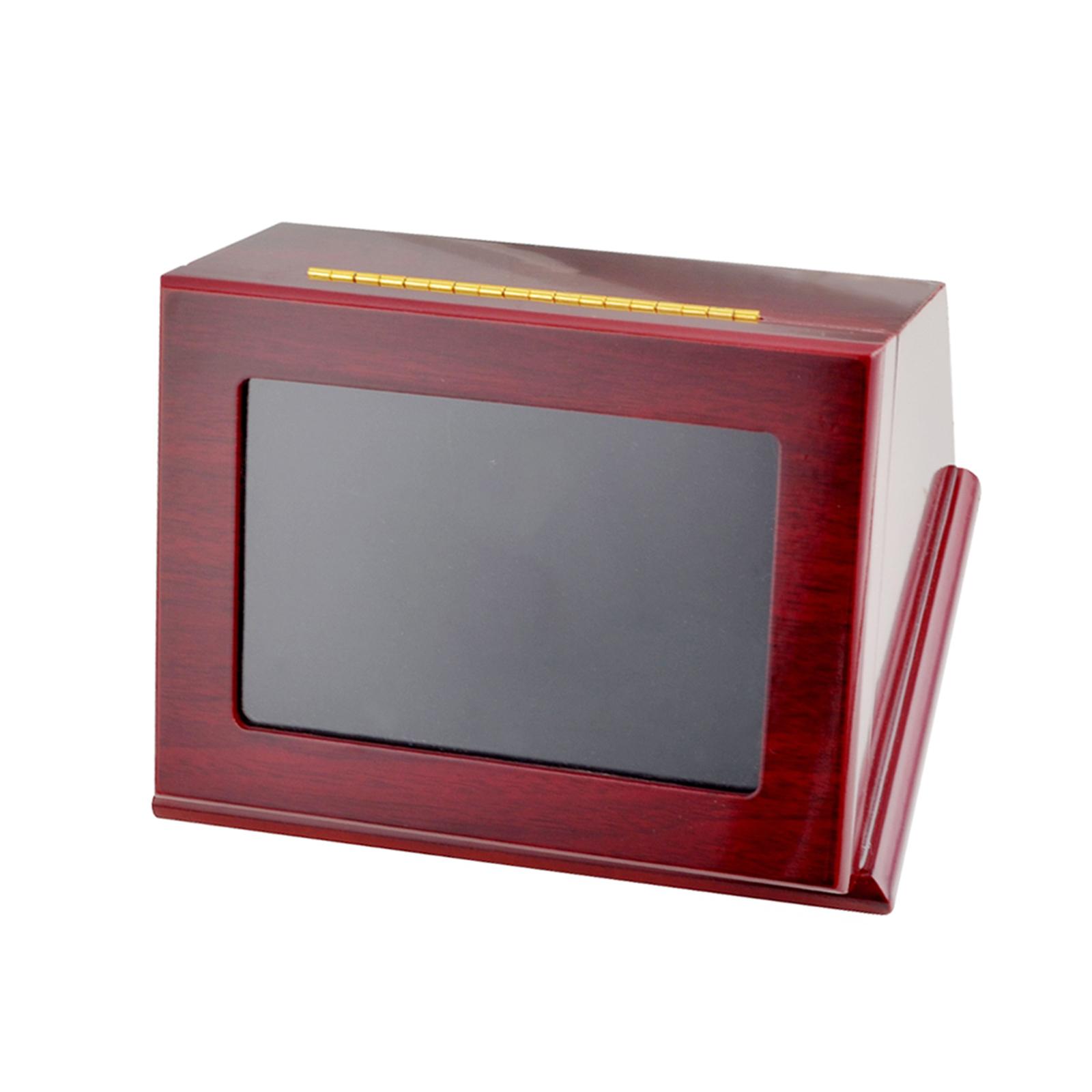 Magideal - Estuche De Exhibición De Pelotas De Golf Soporte De Pelotas De Golf Regalo De Protección De Un Solo Orificio De Madera Para Fanáticos De Los Deportes