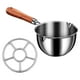 thumbnail image 1 of Cacerola Con Picos Dobles Calentador De Leche Y Mantequilla Para Restaurant S Con Soporte, 1 of 3