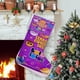 thumbnail image 1 of Bolofofos Tema: Calcetines de Navidad, fino lino blanco para colgar en escaleras y chimenea, decoración navideña para el hogar, regalo de Navidad.54cm×38cm, 1 of 5