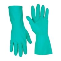 Metalfer - Guantes Nitrilo Verde Flocados